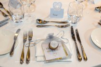 Classy wedding table setting